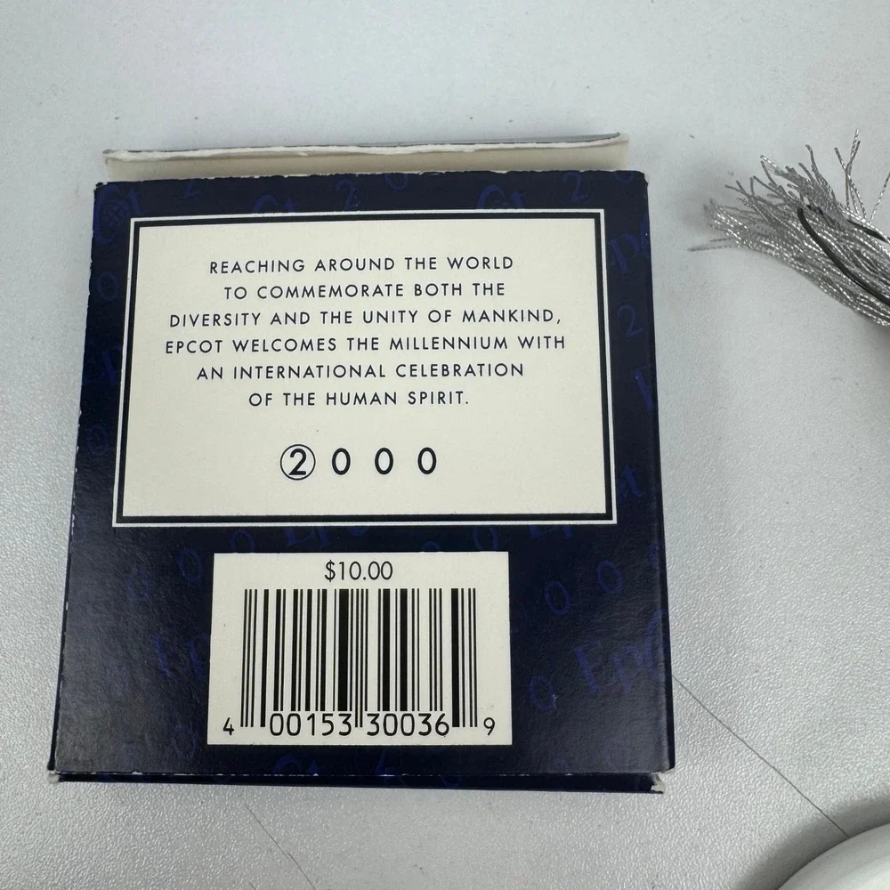 Disney Epcot 2000 Millennium Ornament Walt Disney World w Box‎ USA
